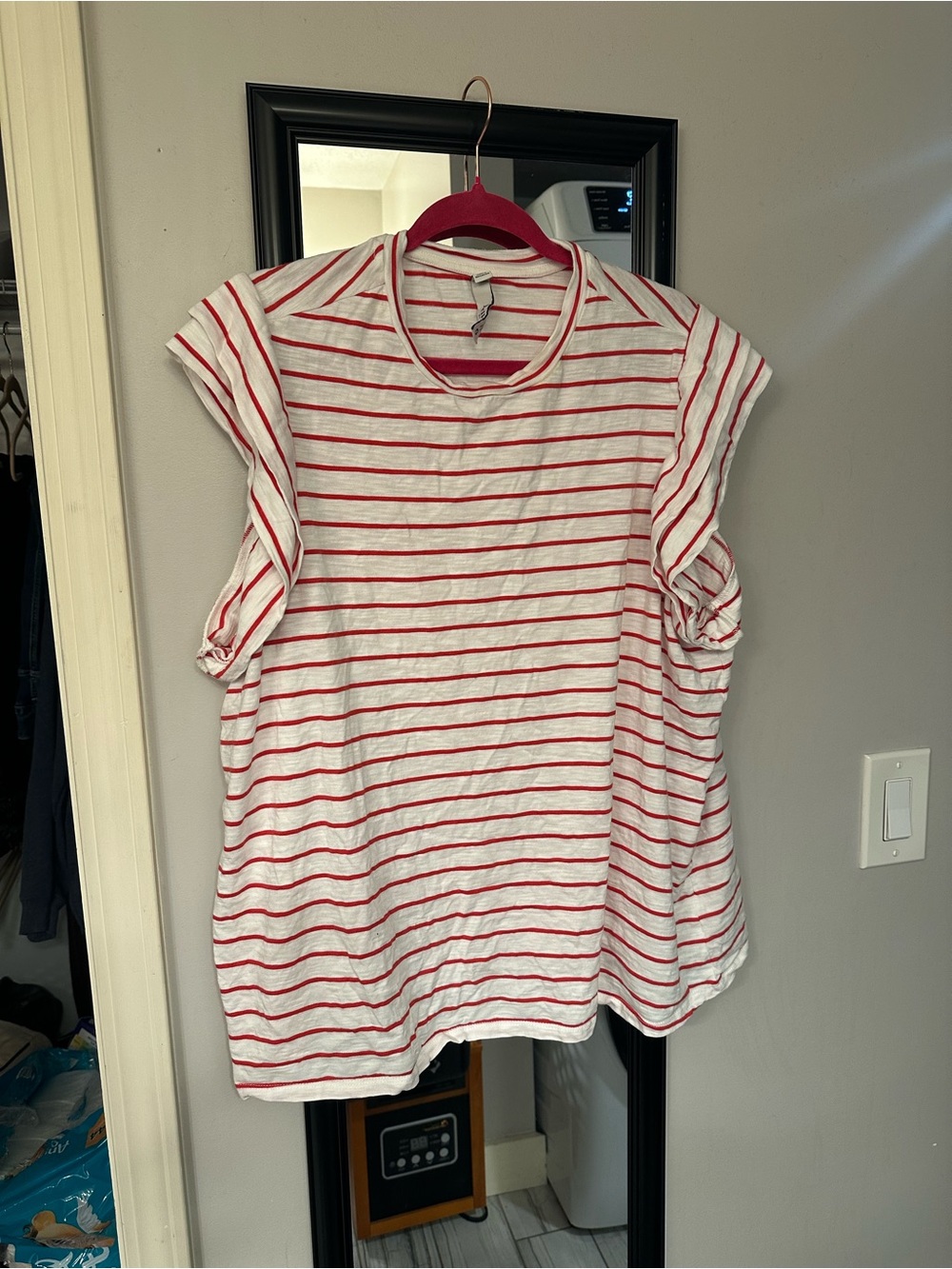 Torrid belle isle flutter sleeve crew tank